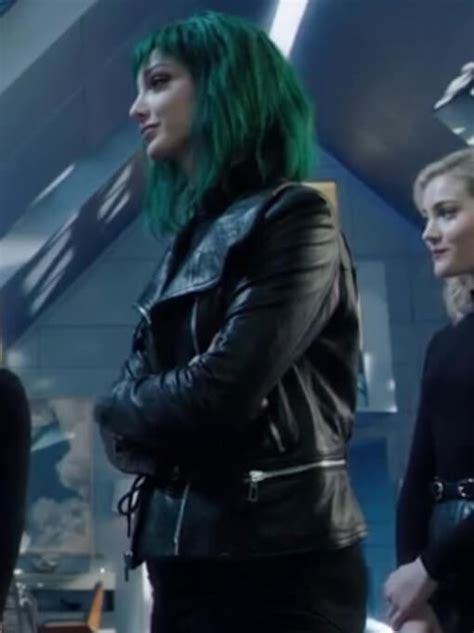 Emma Dumont The Ted Polaris Leather Jacket Just