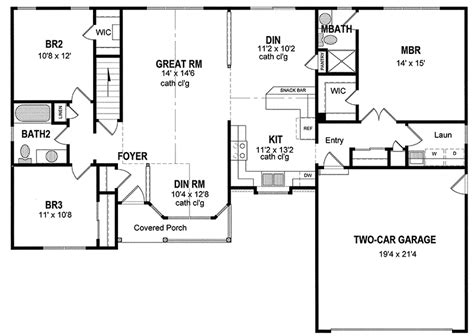 attractive  level home plan jf architectural designs house plans