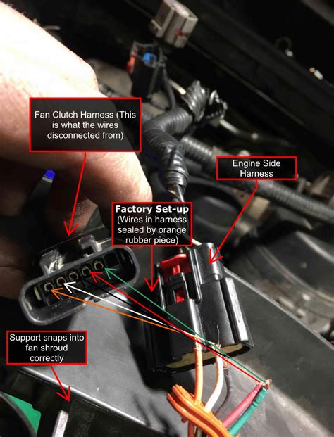 fan clutch wiring fix pulled   harness ford powerstroke diesel forum