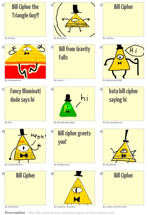 Bill Cipher The Triangle Guy Drawception