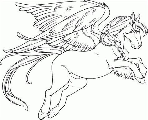 collection unicorn pegasus coloring pages printable pegasus