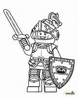 Lego Coloring Knight Sheet Legoland Kids sketch template