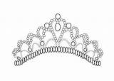 Tiara Crowns Krone Bubakids Malvorlage 4kids sketch template