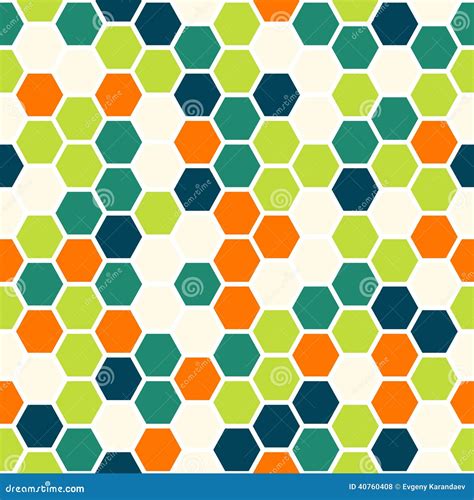 hexagon seamless pattern stock vector illustration  wallpaper