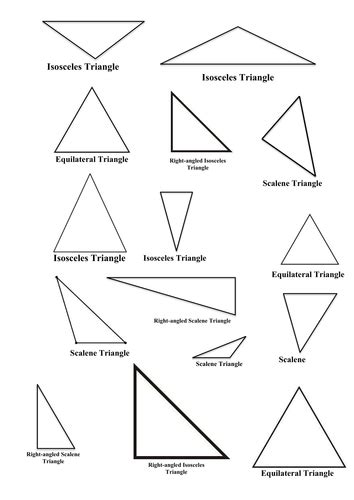 triangle worksheet teaching resources
