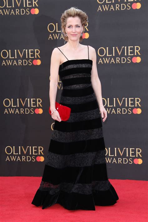 gillian anderson at 2019 laurence olivier awards in london