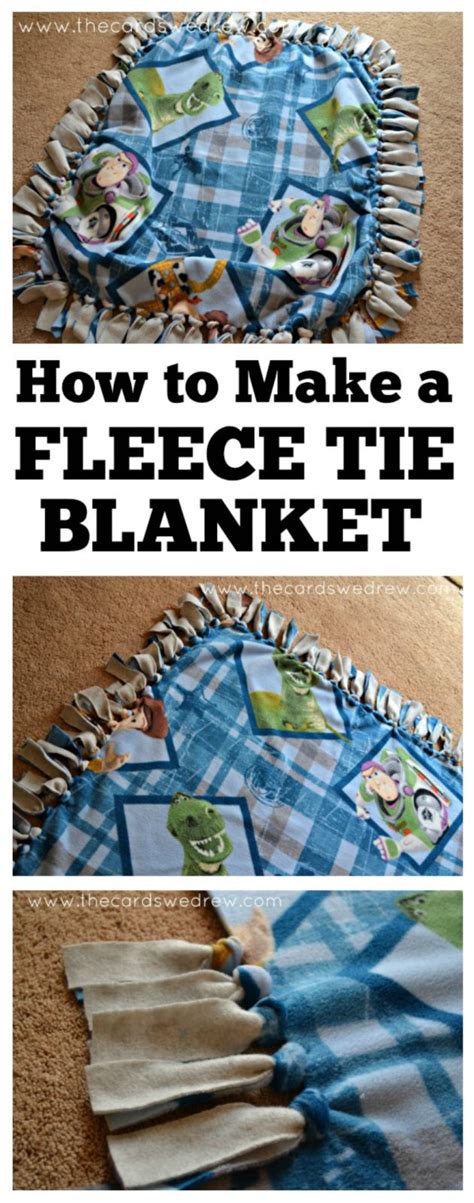 fleece tie blanket  cards  drew