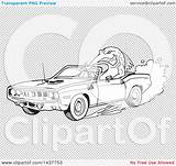 1971 Clipart Plymouth Barracuda Coloring Tough Lineart Driving Fish Convertible Hemi Muscle Illustration Car Royalty Vector Lafftoon 1024px 78kb 1080 sketch template