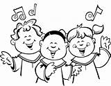 Choir Children Clipart Coloring Clip Church Singing Drawing Cliparts Child Pages Cartoon Color Clipartix Girl Sketch Choirs Printable They Template sketch template