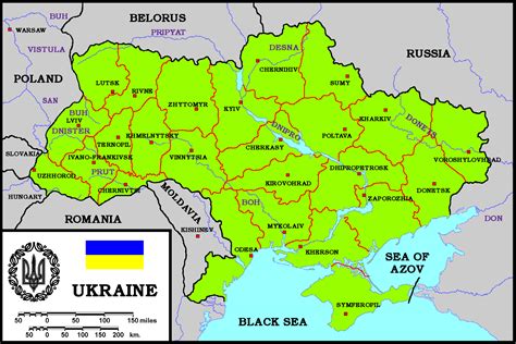 detailed political  administrative map  ukraine ukraine detailed