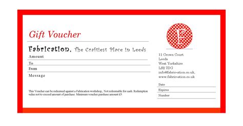 gift voucher template blank certificates