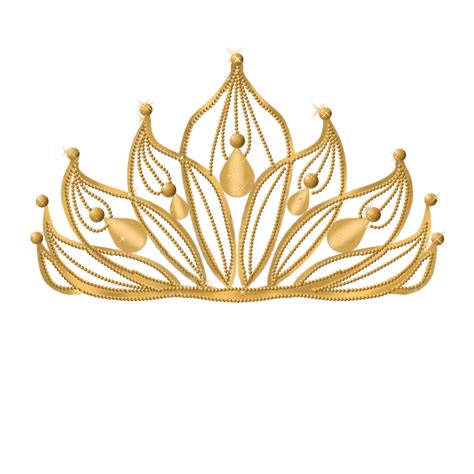 gold crown gold tiara king crown gold png transparent clipart image