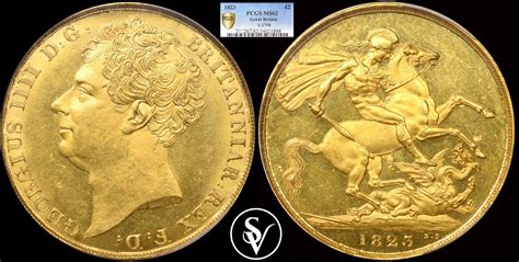 george iv double gold sovereign ms pcgs coins  collectables