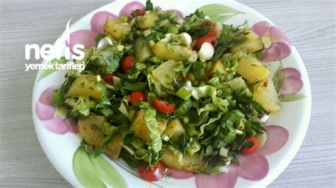 yesilligi bol patates salatasi tam diyete uygun oldukca doyurucu nefis yemek tarifleri