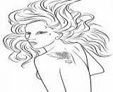 Coloring Pages Celebrity Gaga Lady Printable Color Info sketch template