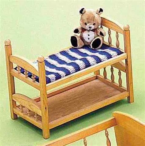 toy furniture plans  build  barbie bunk bed