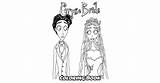 Bride Corpse Coloring Pages Book sketch template
