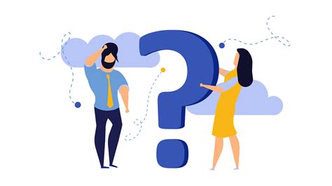 person people question mark answer vector illustration concept action