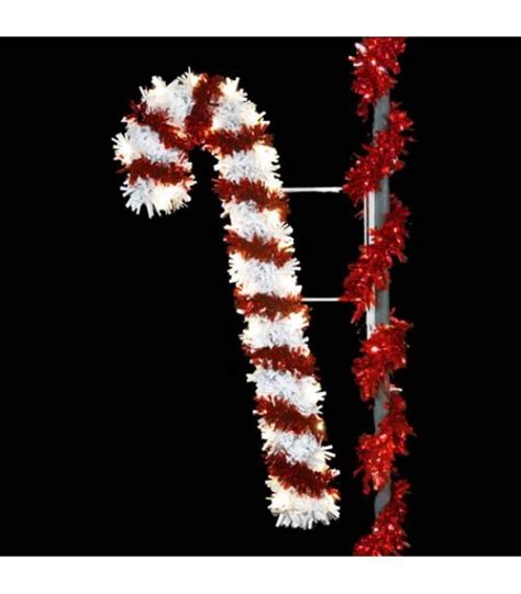 pole mount classic candy cane  american christmas