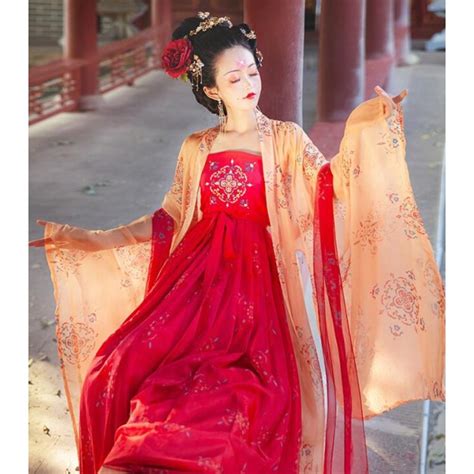 Hanfu Womens Chinese Traditional Hanfu Tang Dynasty Empress Queen