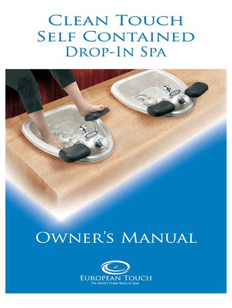 european touch pedicure spa owners manual   manualslib