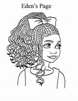 Edens Afro Getdrawings Colorings sketch template