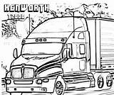 Kenworth Truck T2000 T900 Camion Tough Yescoloring Majuu sketch template