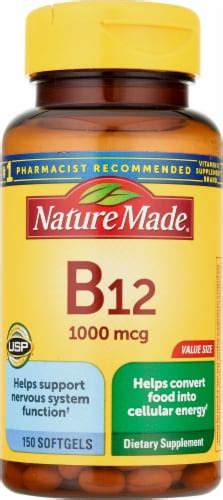 Nature Made® B 12 Vitamin 1000 Mcg Softgels 150 Ct Smiths Food And Drug