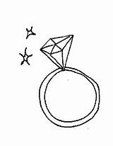 Ring Coloring Diamond Pages Engagement Getcolorings Printable Getdrawings sketch template