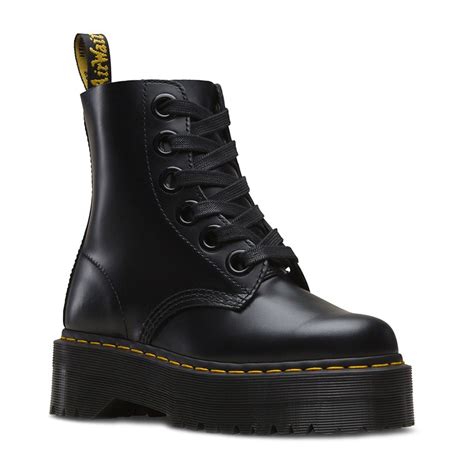 dr martens molly womens leather ankle boots black