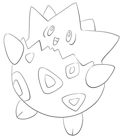 click   printable version  togepi coloring page cute coloring