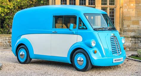retro styled morris je unveiled    british  expensive electric van carscoops