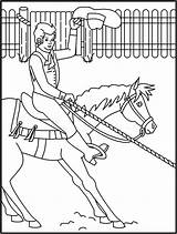 Coloring Pages Barrel Riding Trick Racing Color sketch template