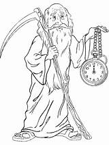 Father Time Chronos God Coloring Pages Year Primarygames Years Color Gif Old Drawing Boxster Mygodpictures Sensor Position Clock Just Past sketch template