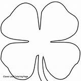 Three Pages Clover Leaf Coloring Four Kids Getcolorings Getdrawings sketch template