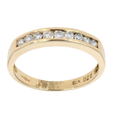 ct yellow gold diamond eternity ring ramsdens jewellery