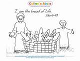 Bread Life Bible Am John Christian Verse Kids Preschool Coloring Complete Memory Children Worship God Diy Abc Cullen Approach Use sketch template