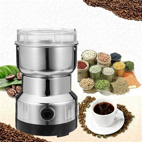 behogar mini electric coffee spice beans grinder maker  stainless