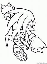 Knuckles Sonic Colorkid Descargar sketch template