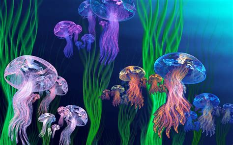 colorful jellyfish wallpapers wallpaper cave
