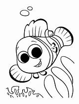 Nemo Coloring Clown Fish Finding Pages Ocean Face Dory Outline Happy Crafts Color Baby Printable Cute Drawing Cartoon Colouring Getdrawings sketch template