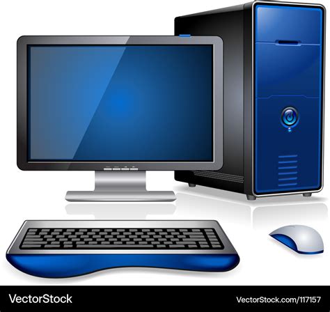 computer workstation royalty  vector image
