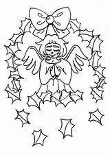 Weihnachten Ausmalbilder Archangel Bonitos Alas Designlooter sketch template