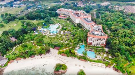 video shangri las mactan resort  spa cebu aerial view