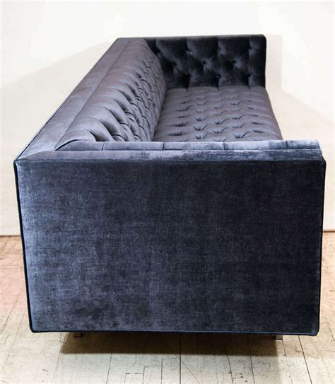 modern tufted velvet sofa  sale  stdibs