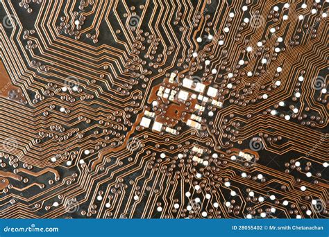 printed circuit stock photo image  electronics abstract