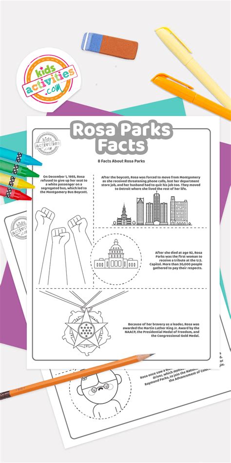 printable rosa parks facts  kids kids activities blog