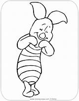 Piglet Coloring Pages Giggling Disney Disneyclips sketch template