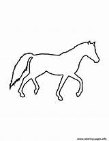 Stencil Horse Coloring Printable Pages Info sketch template