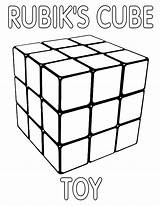 Cube Coloring Rubiks Pages Rubik Print sketch template